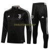 Juventus Sweatshirts Anzüge Suit Quarter-zip 2022-23 Dunkelgraue Für Kinder